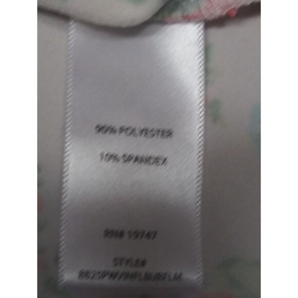 Pioneer Woman Lot of 2 Floral tops Sz M 3/4 Sleeve red and cream soft relaxed EC - Picture 8 of 10